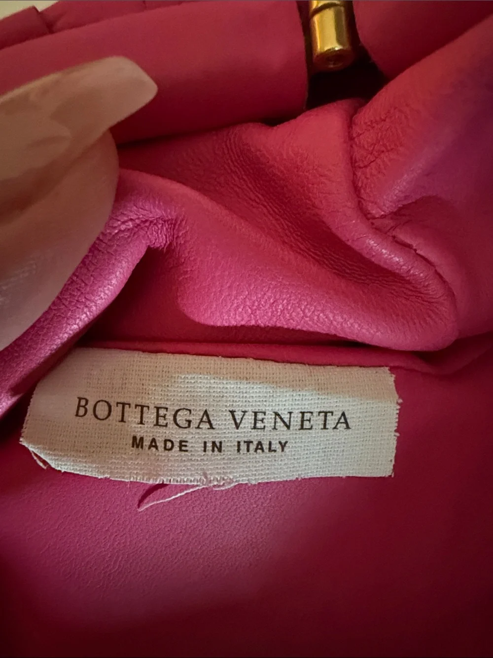 Bottega Veneta Pink Intrecciato Pouch Clutch